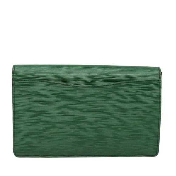 LOUIS VUITTON Epi Montaigne 27 Clutch Bag Green - Picture 8 of 16